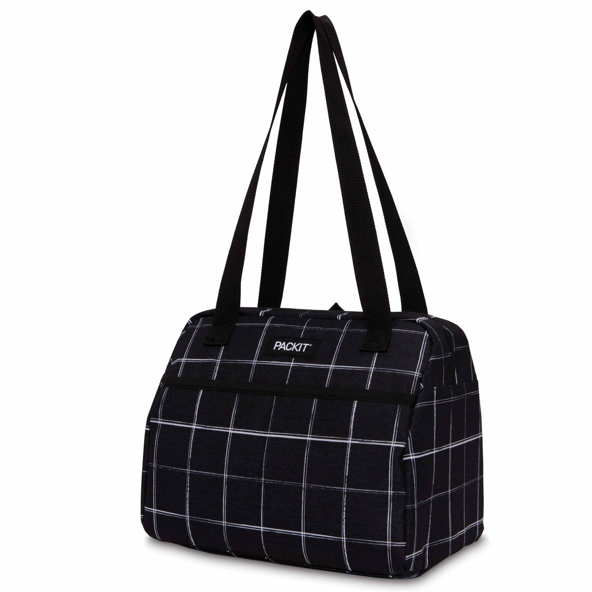 freezable-hampton-lunch-bag-c6 2022_Hampton-Lunch-Bag_Black-Grid_Left_Straps-Up_Lores_0800e0e3-5797-4ae6-9c7f-e61d4103afb1.jpg