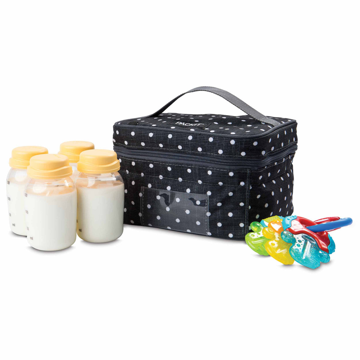 freezable-breastmilk-and-formula-cooler-d3 2023_Breastmilk-Cooler_Polka-Dots_Left_Food-Combo_Lores.jpg