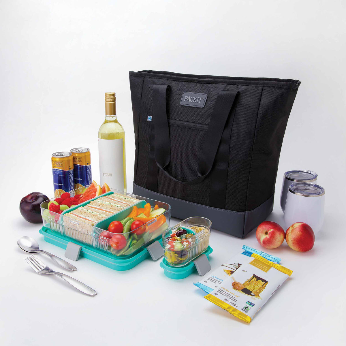 freezable-carry-tote-s5 freezable-carry-tote-black-gray-food-combo-angled.jpg
