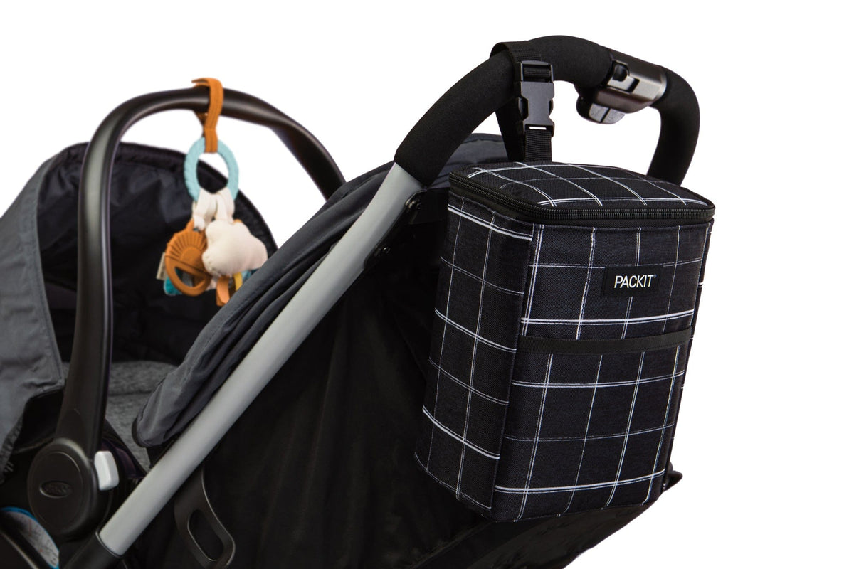 freezable-double-baby-bottle-bag-z2 freezable-double-baby-bottle-bag-black-grid-lifestyle-stroller.jpg
