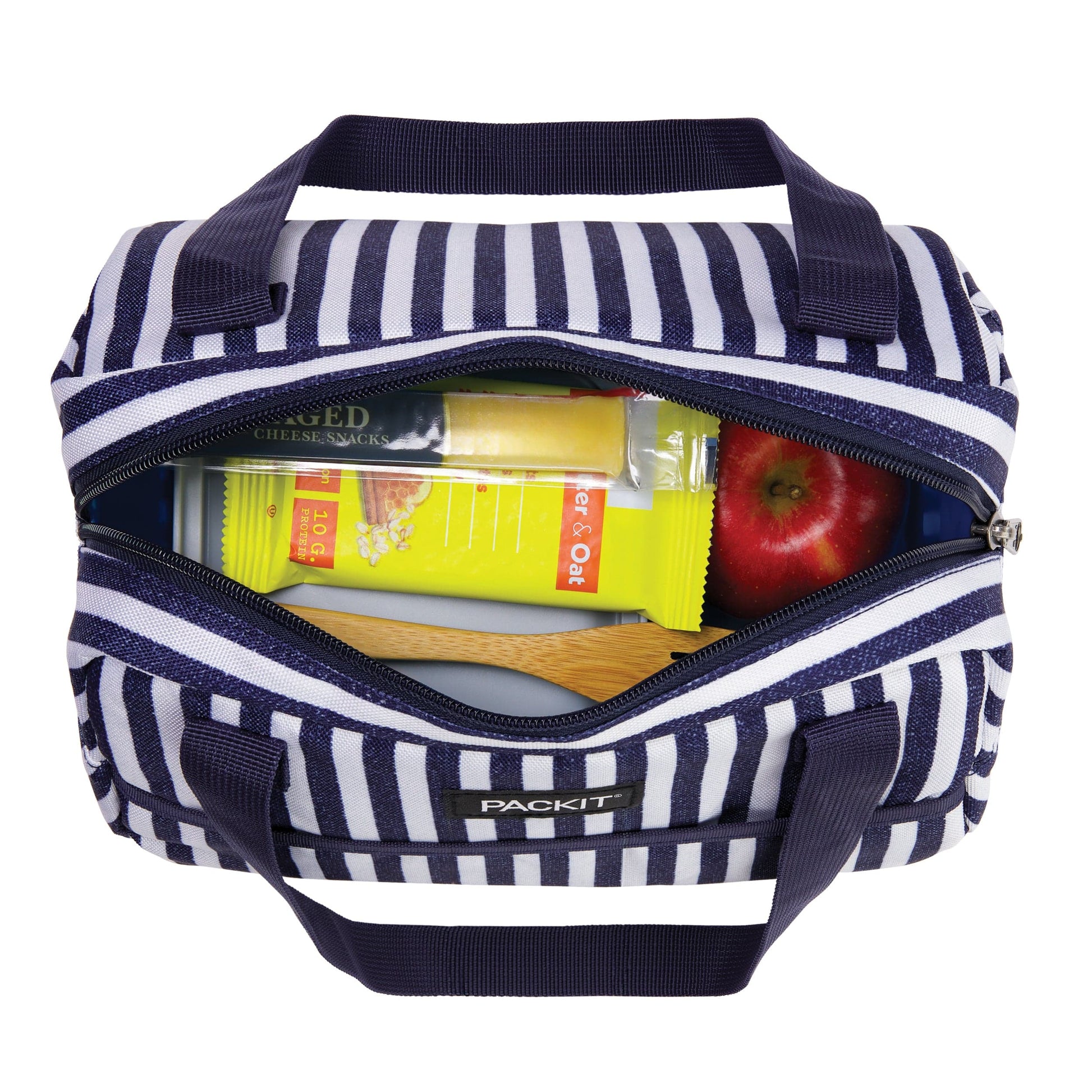 freezable-hampton-lunch-bag-c6 freezable-hampton-lunch-bag-seaside-stripe-top-view.jpg