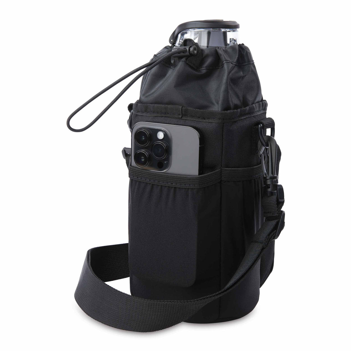 freezable-hydration-crossbody-m9 freezable-hydration-crossbody-black-back-elastic-slip-pocket.jpg